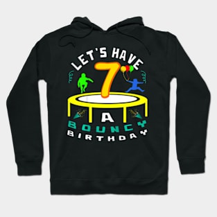 Kids Let'S Have A Bouncy 7Th Birthday Party Theme Kids Hoodie